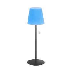 Lampe A Poser Schoner Wohnen-Kollektion Talent Led Anthracite, 1 Lumiere, Telecommandes, Changeur De Couleurs