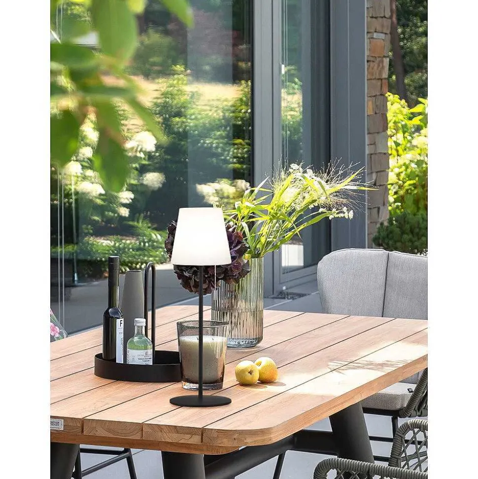 Lampe A Poser Schoner Wohnen-Kollektion Talent Led Anthracite, 1 Lumiere, Telecommandes, Changeur De Couleurs