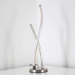 Lampe A Poser Tervo Led Nickel Mat, 2 Lumieres