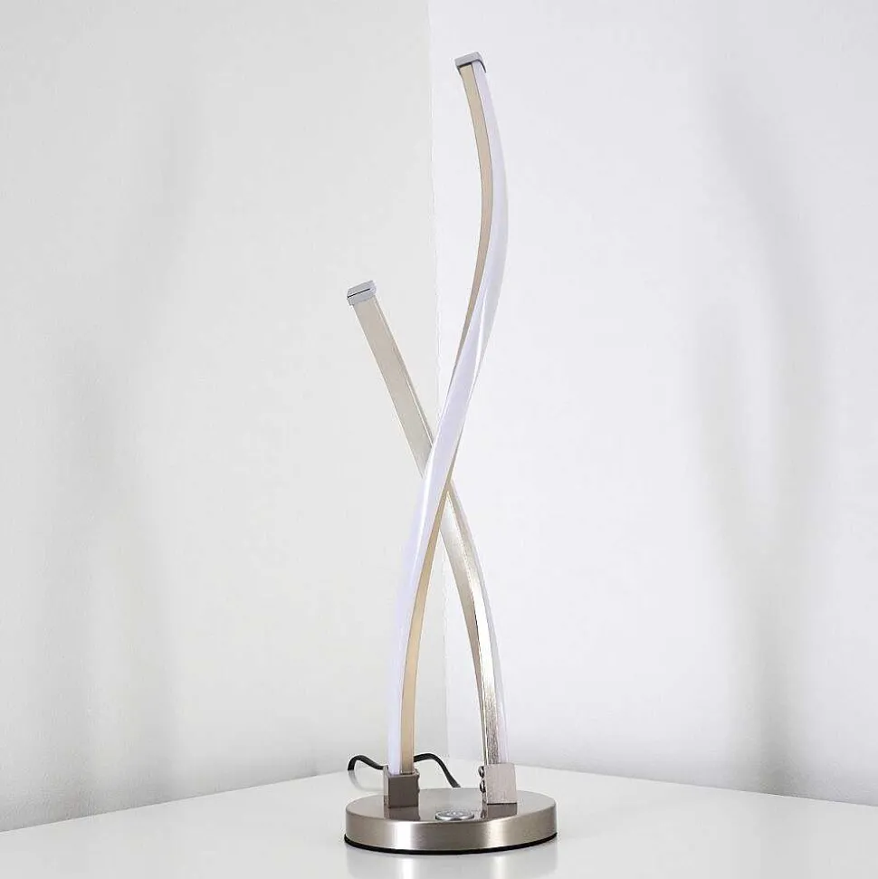 Lampe A Poser Tervo Led Nickel Mat, 2 Lumieres