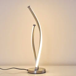 Lampe A Poser Tervo Led Nickel Mat, 2 Lumieres