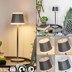 Lampe A Poser Walt Led Anthracite, 1 Lumiere