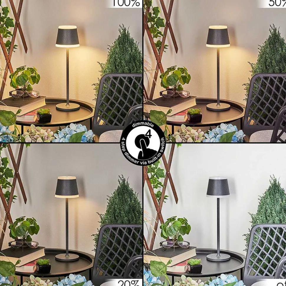 Lampe A Poser Walt Led Anthracite, 1 Lumiere