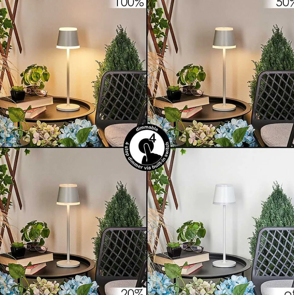 Lampe A Poser Walt Led Gris, 1 Lumiere