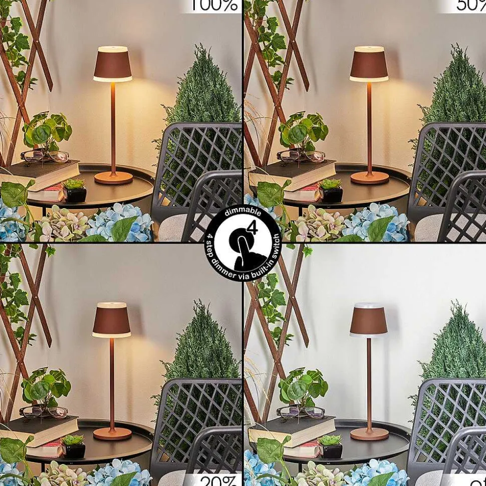 Lampe A Poser Walt Led Rouille, 1 Lumiere