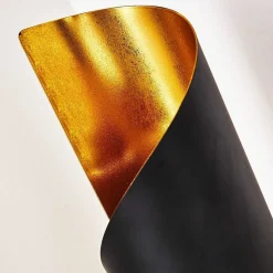 Lampe A Poser Yahuma Noir Dore, 1 Lumiere