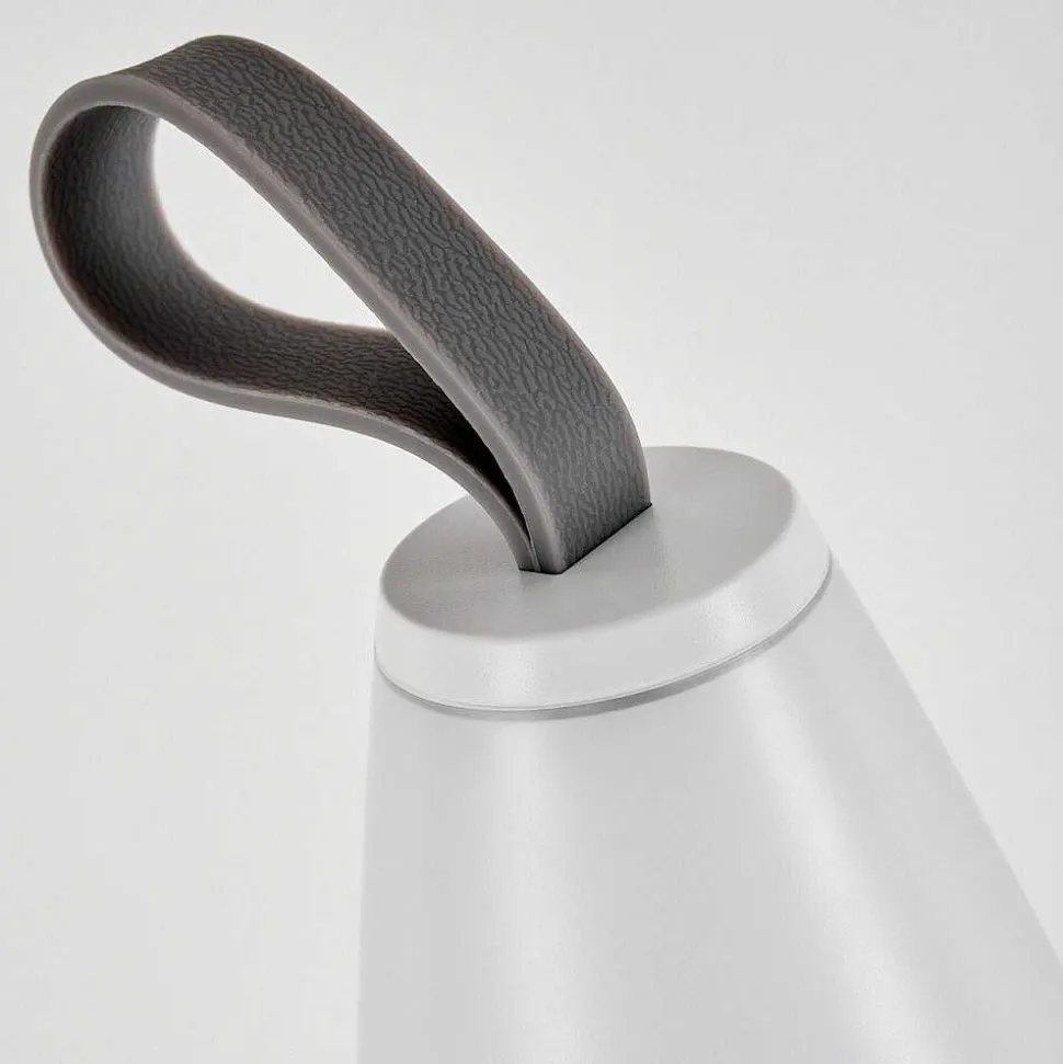 Lampe A Poser Yari Led Gris, Transparent, Blanc, 1 Lumiere, Telecommandes, Changeur De Couleurs