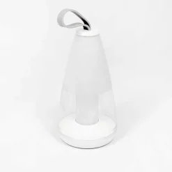 Lampe A Poser Yari Led Gris, Transparent, Blanc, 1 Lumiere, Telecommandes, Changeur De Couleurs