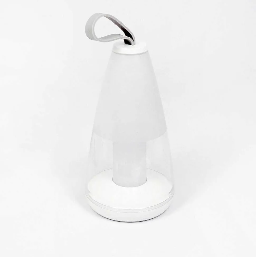 Lampe A Poser Yari Led Gris, Transparent, Blanc, 1 Lumiere, Telecommandes, Changeur De Couleurs