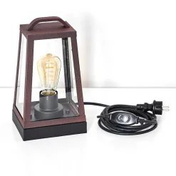 Lampe A Poser Zakopane Rouille, Noir, 1 Lumiere