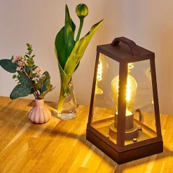 Lampe A Poser Zakopane Rouille, Noir, 1 Lumiere