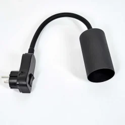 Lampe A Prise Electrique Javel Noir, 1 Lumiere