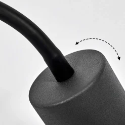 Lampe A Prise Electrique Javel Noir, 1 Lumiere