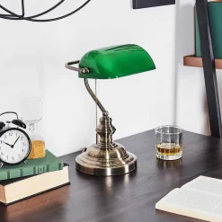 Lampe De Banquier Havsta Vieux Laiton, 1 Lumiere