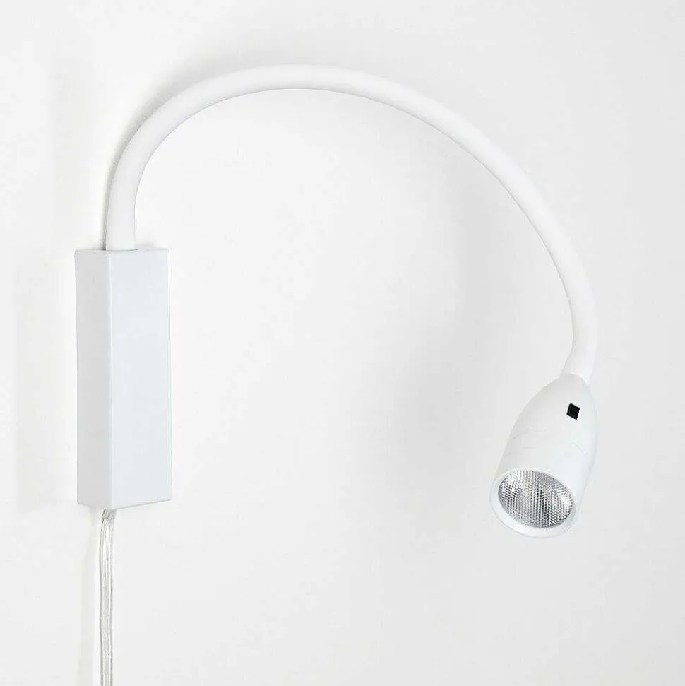 Lampe De Chevet Alsea Led Blanc, 1 Lumiere, Detecteur De Mouvement