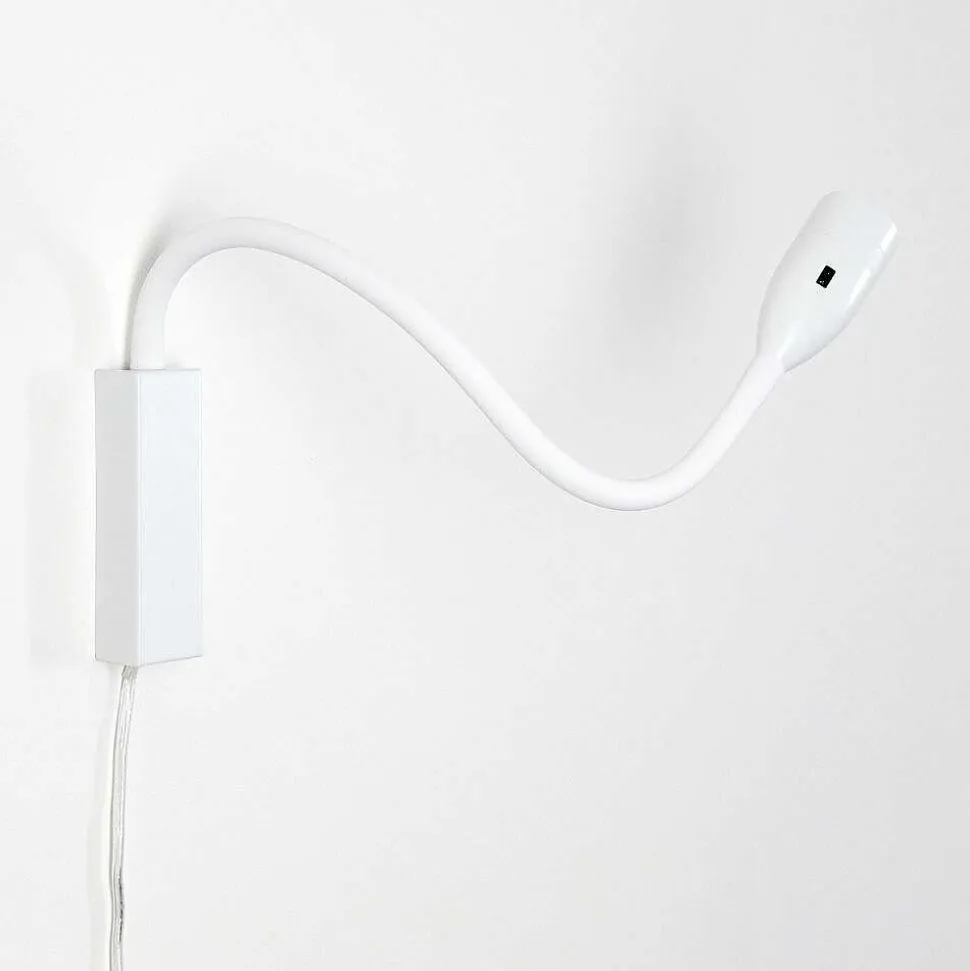 Lampe De Chevet Alsea Led Blanc, 1 Lumiere, Detecteur De Mouvement