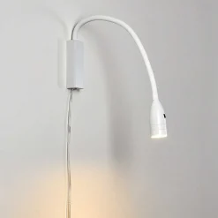 Lampe De Chevet Alsea Led Blanc, 1 Lumiere, Detecteur De Mouvement