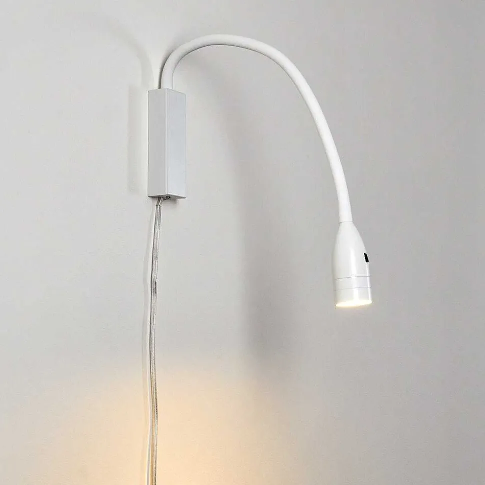 Lampe De Chevet Alsea Led Blanc, 1 Lumiere, Detecteur De Mouvement