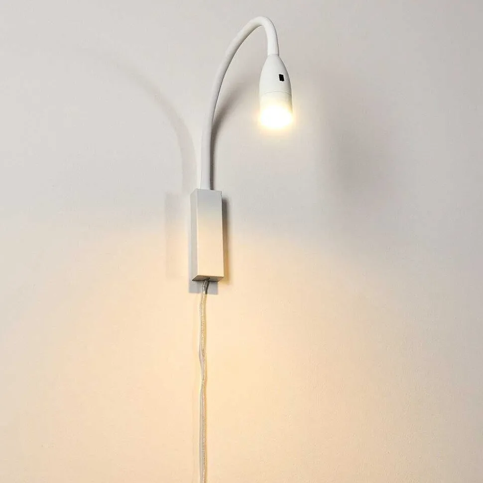 Lampe De Chevet Alsea Led Blanc, 1 Lumiere, Detecteur De Mouvement