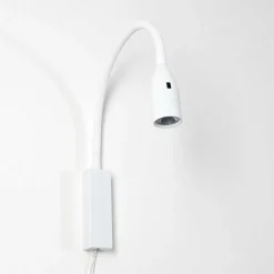 Lampe De Chevet Alsea Led Blanc, 1 Lumiere, Detecteur De Mouvement