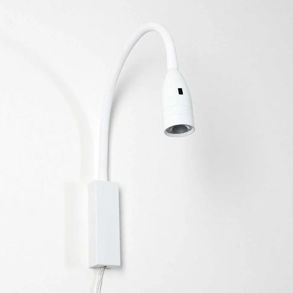 Lampe De Chevet Alsea Led Blanc, 1 Lumiere, Detecteur De Mouvement