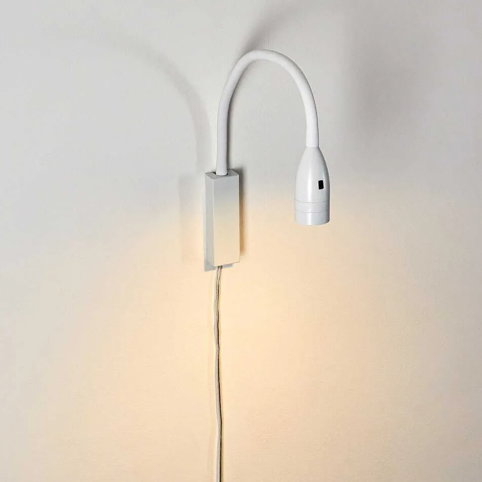 Lampe De Chevet Alsea Led Blanc, 1 Lumiere, Detecteur De Mouvement