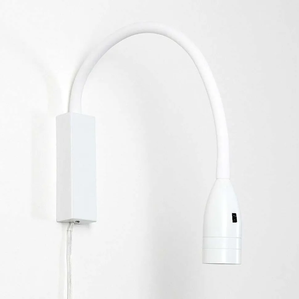 Lampe De Chevet Alsea Led Blanc, 1 Lumiere, Detecteur De Mouvement