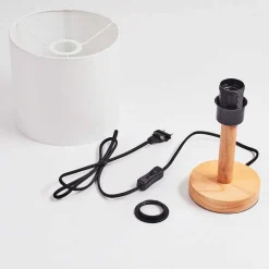 Lampe De Table Akrema Ecru, Noir, 1 Lumiere