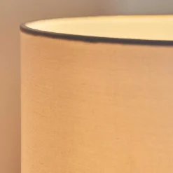 Lampe De Table Akrema Ecru, Noir, 1 Lumiere