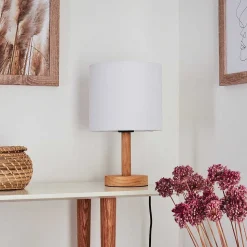 Lampe De Table Akrema Ecru, Noir, 1 Lumiere