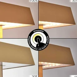 Lampe De Table Algeraz Led Laiton, 1 Lumiere