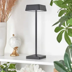 Lampe De Table Algeraz Led Noir, 1 Lumiere