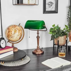 Lampe De Table Argyle Bronze, 1 Lumiere