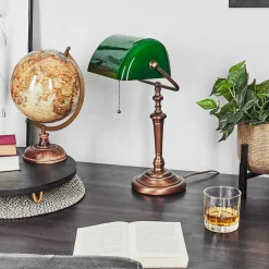 Lampe De Table Argyle Bronze, 1 Lumiere