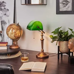 Lampe De Table Argyle Bronze, 1 Lumiere