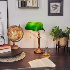 Lampe De Table Argyle Bronze, 1 Lumiere