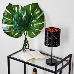 Lampe De Table Arnoya Noir, 1 Lumiere