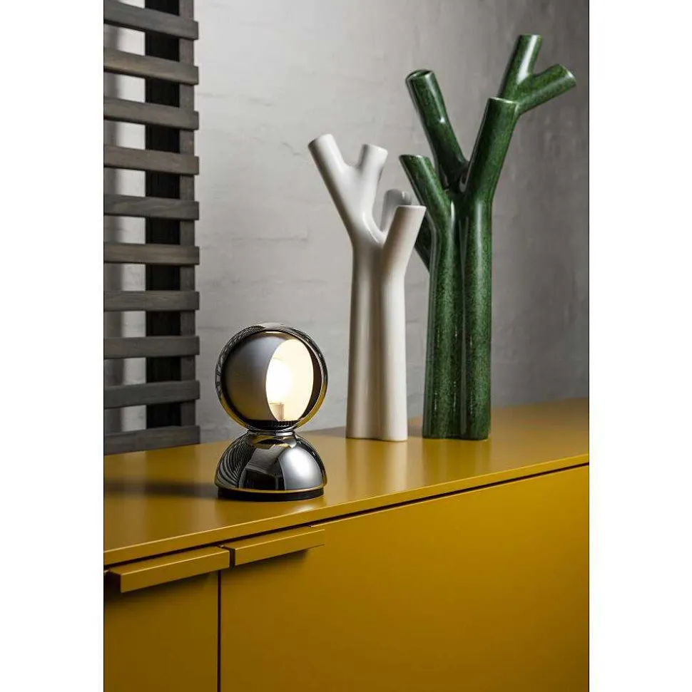 Lampe De Table Artemide Eclisse Argente, 1 Lumiere