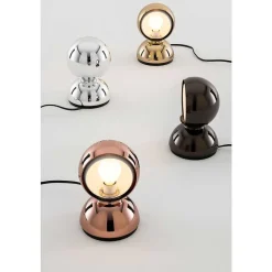 Lampe De Table Artemide Eclisse Argente, 1 Lumiere