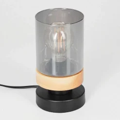 Lampe De Table Azinhalinho Ecru, Noir, 1 Lumiere