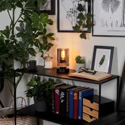 Lampe De Table Azinhalinho Ecru, Noir, 1 Lumiere