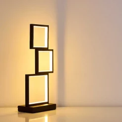 Lampe De Table Bacolod Led Noir, 1 Lumiere