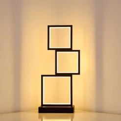 Lampe De Table Bacolod Led Noir, 1 Lumiere