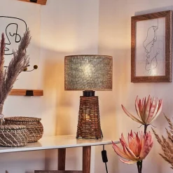 Lampe De Table Balifoudray Ecru, Noir, 1 Lumiere