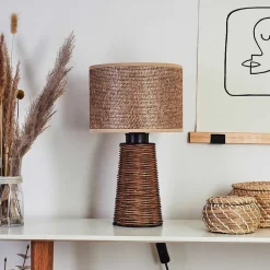 Lampe De Table Balifoudray Ecru, Noir, 1 Lumiere