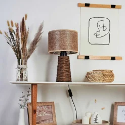 Lampe De Table Balifoudray Ecru, Noir, 1 Lumiere