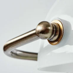 Lampe De Table Barbe Laiton, Noir, 1 Lumiere