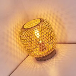 Lampe De Table Batumi Brun, 1 Lumiere