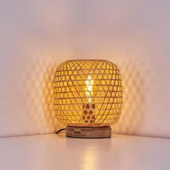 Lampe De Table Batumi Brun, 1 Lumiere