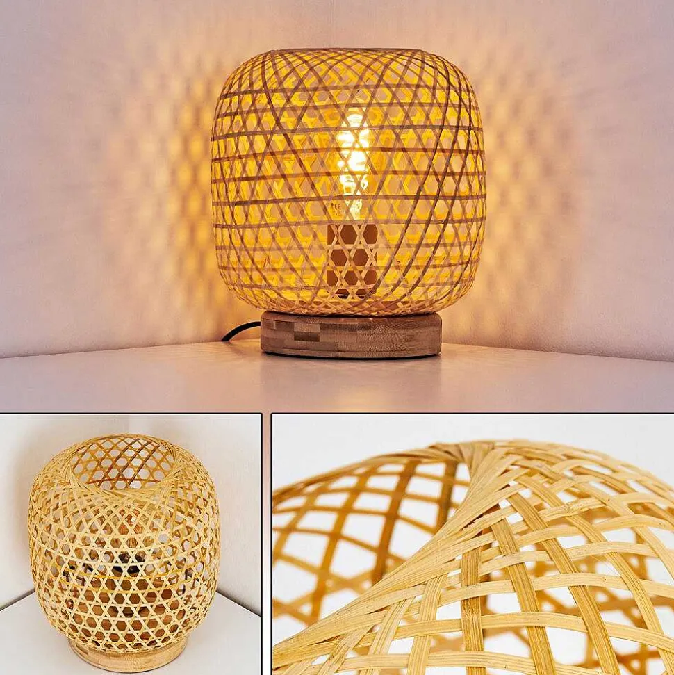 Lampe De Table Batumi Brun, 1 Lumiere